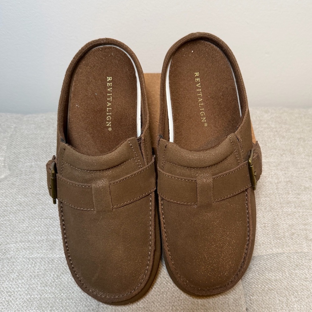 Revitalign Siesta Sterling Suede Mules – Size 9 - Picture 2 of 3